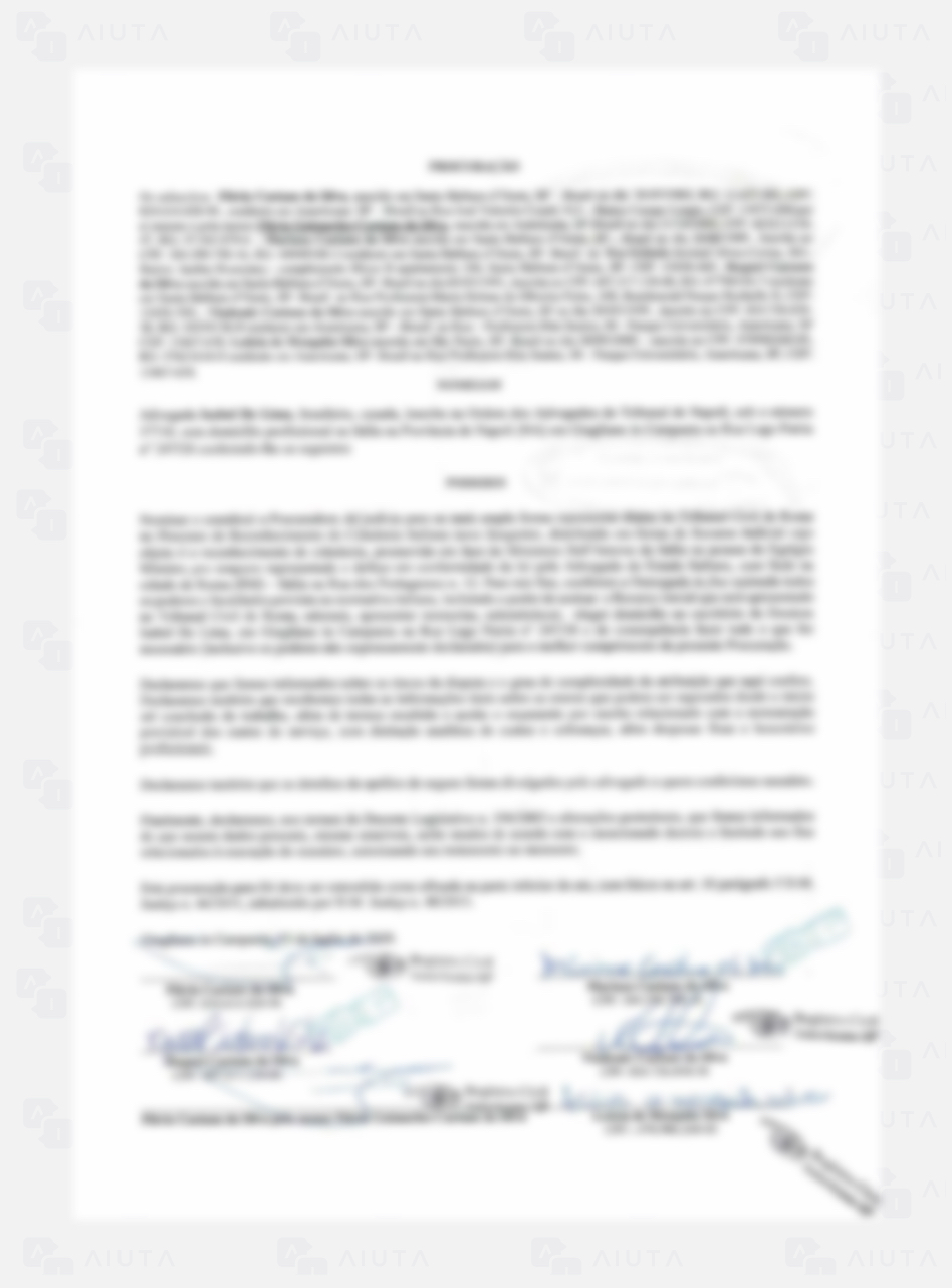 Exemplo de custos para traduzir um documento de Procuração - AIUTA